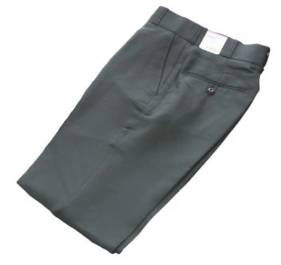 FLYING CROSS Men's Spruce Green Polyester UNHEMMED Uniform Pants #UD34206 NEW - Image 1 of 2