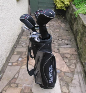 Mens Slazenger FireSteel 2, 12x Golf Club Set, Irons, Woods, Putter, Bag - Picture 1 of 18