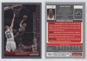 2005-06 Bowman Draft Chrome Kevin Garnett #110 HOF