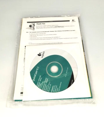 NEW LOGITECH QUICKCAM 5.1 CD 95 98 FOR PRO, EXPRESS WEBCAMS & PROGRAMS RM4-B18 - Image 1 of 3