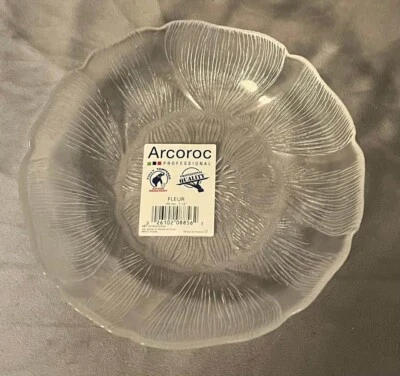 NEW Arcoroc France Fleur Small Fruit / Dessert Glass Bowls sets of 6 - Image 1 of 4