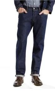 Men’s Levi’s 501 Original Jeans Size 36x30 Dark Blue NEW - Picture 1 of 6