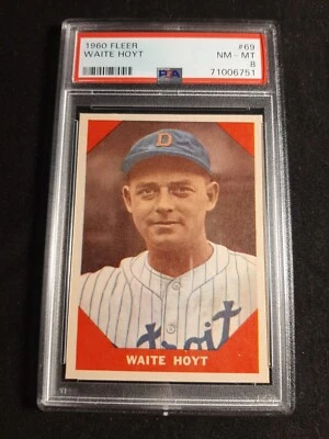 1960 Fleer Waite Hoyt #169 PSA NM-MT 8 - Image 1 of 2