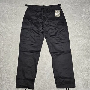 NWT Rothco Cargo Pants Mens Large 35-39" Black BDU Tactical Utility Workwear - Picture 1 of 15