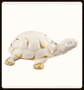 Schildkröte Turtle Handarbeit aus Italien Swarovski Crystals 24K Goldlegierung - Bild 1 von 1