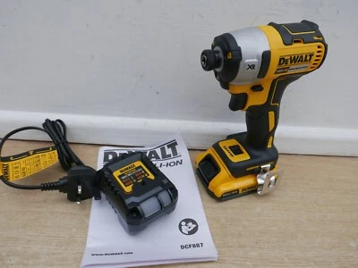 DeWALT DCF887D1 18v xr  BRUSHLESS IMPACT DRIVER  1 X 2 AH DCB183 + TSTAK CASE - Image 1 of 2