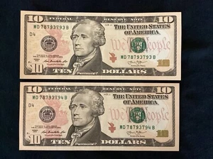 $10 Consecutive Notes, AU - Picture 1 of 2