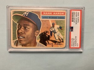 1956 Topps Hank Aaron #31 Gray Back PSA Authentic Altered 