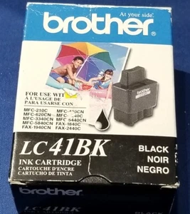 INKK200 Brother LC41BK New Black Ink Cartridge Sealed Qty 1 Expired 09/2006 - Picture 1 of 4