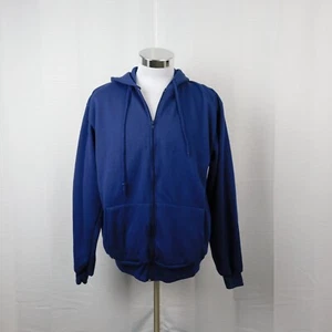 Vintage NOS Coleman Full Zip Waffel Thermo gefütterte Hoodie Jacke blau Large #2590 - Bild 1 von 8