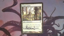 1X Temple Garden Ravnica: City of Guilds SIGNED SEE PICTURES MTG CARD