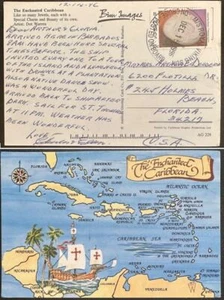 Bahamas #856 "M/S Royal Viking Sun, on Cruise, Posted on Board" cncl 1996  *d - Picture 1 of 3