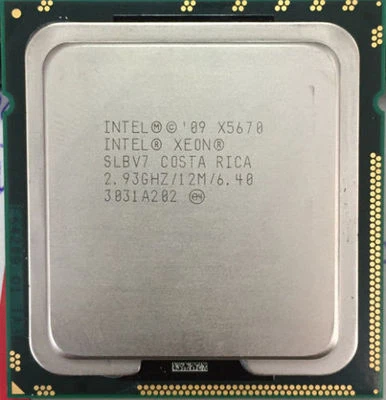 Matched Pair 2 PC Intel Xeon X5670 2.93GHz Six-Core CPU Processor SLBV7 LGA 1366 - Image 1 of 2