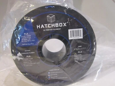 HATCHBOX PLA 1.75 mm 3D Printer Filament in Light Blue, 1kg Spool - Image 1 of 2