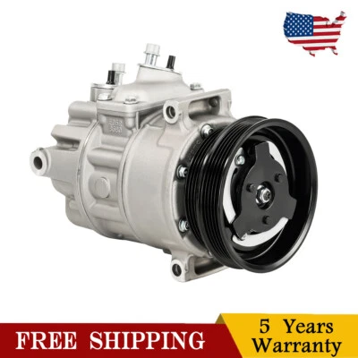Compresor de aire acondicionado para Volkswagen Golf 2010 2011-2014 Rabbit 2006 2007 2008 2009  Foto 1 de 4