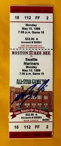Nomar Garciaparra Autografiado 2 Grand Slams 2 Run HR y 10 Rbi Juego Completo - Imagen 1 de 2