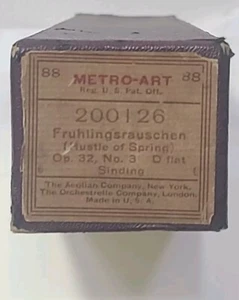 Fruhlingsrauschen Hustle of Spring Opus 32 #3 Metro Art Music Roll 200126 NOTA - Imagen 1 de 9