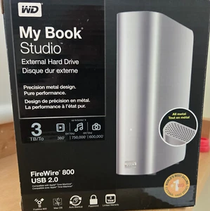 WD My Book Studio 3TB FireWire 800 USB 2.0 Desktop External Hard Drive - Afbeelding 1 van 7