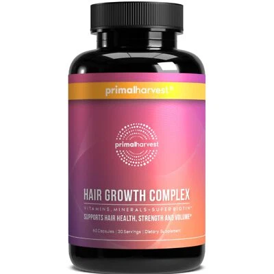 Primal Harvest Hair Growth Vitamins, Hair Growth for Women & Men - 60 Hair Growt - Image 1 of 4