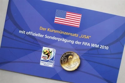 🧭 🇺🇸 UNITED STATES FIFA WORLD CUP 2010 COIN MINT SET B88 #6 BX16 - Image 1 of 4
