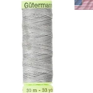 Luxury Heavy Duty Thread - Gutermann 33 Yards in Mist Grey for Decorative Sewing - Picture 1 of 3