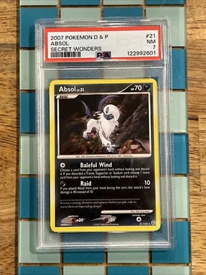 GRADED PSA 7 2007 Pokemon D & P Absol Secret Wonders #21 - Image 1 of 2