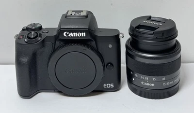 Canon EOS M50 Mark II 4K Mirrorless Camera w/ 15-45 mm Lens - Image 1 of 4