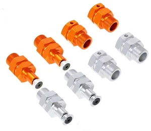 CNC Aluminium vorne hinten Sechskant Radnabenverlängerung für 1/5 RC HPI KM RV Baja 5b Teil - Bild 1 von 5