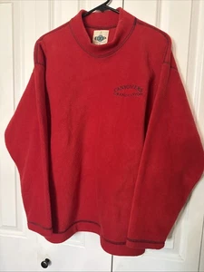 EXP Kleidung von P.S.I. Rotes Fleece Canyoneers besticktes Sweatshirt Größe L USA - Bild 1 von 5