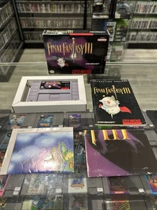Final Fantasy III 3 (Super Nintendo SNES, 1994) CIB Complete w/ Map + Poster - Picture 1 of 11
