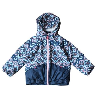 Abrigo Patagonia Niñas 3T Invierno Con Capucha Arco Iris Geométrico Rosa Azteca Forrado con Cremallera Foto 1 de 4