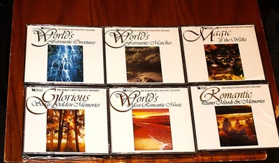 READERS DIGEST CD SET OF 6: THE WORLD'S MOST BEAUTIFUL MELODIES: SEE TITLES NEW - Image 1 of 2