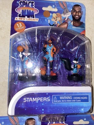 Space Jam A New Legacy LeBron Daffy Bugs Lola Porky Elmer Stampers Paquete Figura Foto 1 de 4