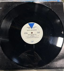 RARE 12” PROMO Keith Richards Virgin 2632 Make No Mistake and Struggle - Picture 1 of 2