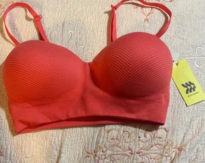 Women’s Padded Sports Bra, Light Red By All In Motion Small Retail, $20 Stain - Picture 1 of 12