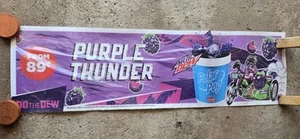 Mt Dew Purple Thunder Translite Ad  - Picture 1 of 3