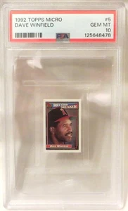 Dave Winfield **PSA 10** GEM MINT 1992 Topps Micro #5 - Picture 1 of 2