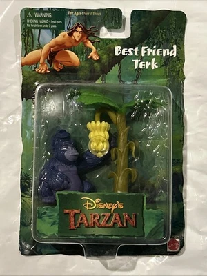 Mattel Disney TARZAN BEST FRIEND TERK Figures - Vintage 1999 - Sealed - Image 1 of 2