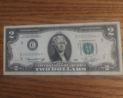 1976 2 Dollar Bill Star Note - Image 1 of 4