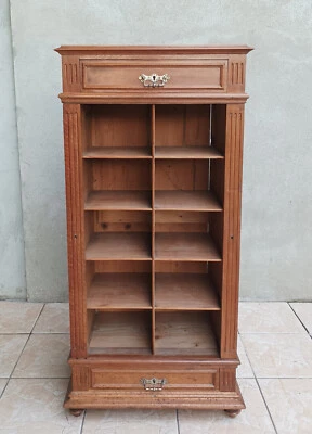 Cartonnier en noyer estampillé BRUN.G - Photo 1/4