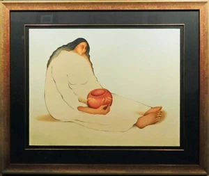 R.C.Gorman "Paloma" ORIGINAL Lithograph ARTWORK framed MAKE AN OFFER 1986 - Picture 1 of 6