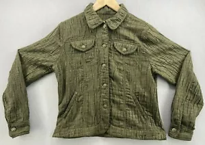 Ruby Rd. Womens Size 6 Jacket Buttons Up Pockets Long Sleeves Crocodile Pattern - Picture 1 of 12