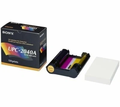 Sony UPC-2040 aka UPC-2046 4x6 Paper & Ribbon 120 Prints - AUTHENTIC SONY - Image 1 of 2