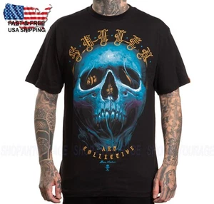 Sullen Art Collective Bhlur Skull Standard SCM6430 Short Sleeve Men`s T-shirt - Picture 1 of 9