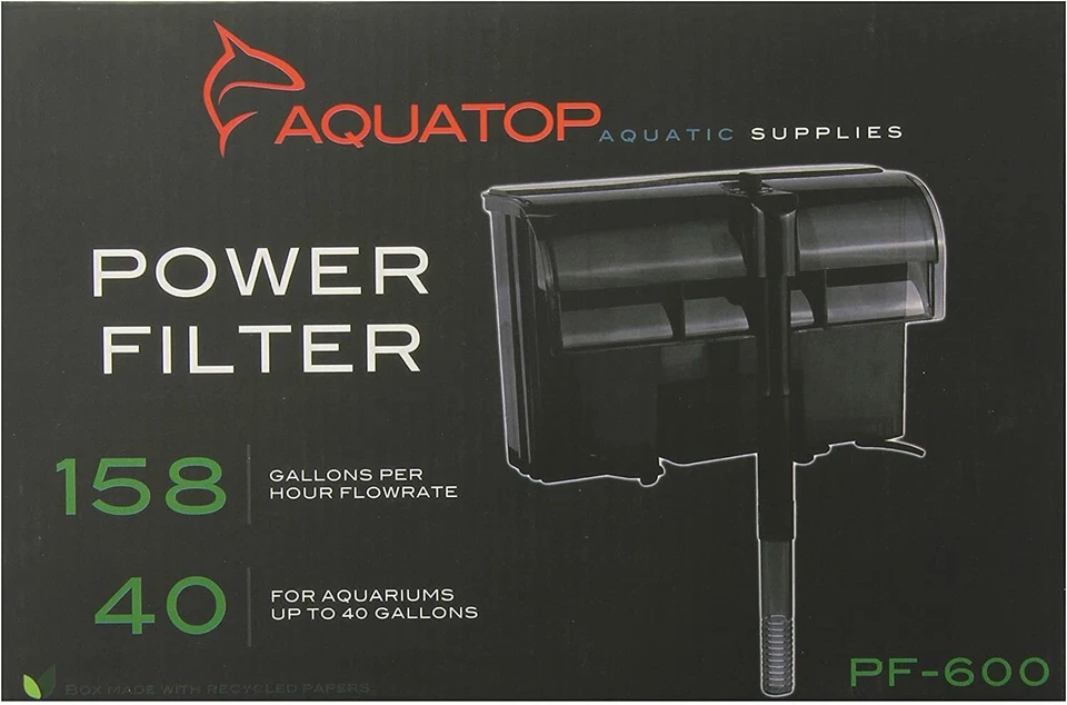 Aquatop Hang-on Power Filter PF-600 for up to 40 Gal Aquariums - Image 1 of 1