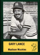 1984 Madison Muskies Police Gary Lance Columbia South Carolina SC Baseball Card