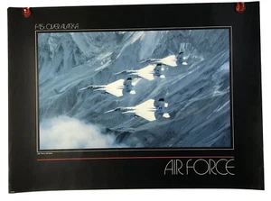 USAF United States Air Force Poster F-15 's OVER ALASKA  23"x17" NOS - Picture 1 of 8