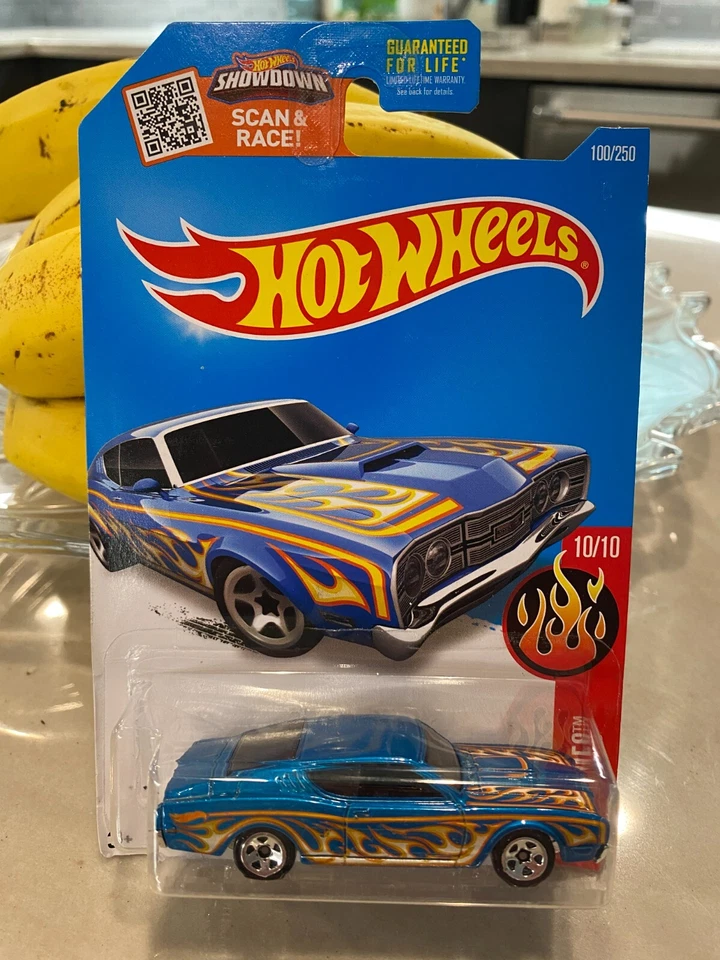 Hot Wheels HW Flames 10/10 '69 Mercury Cyclone 2016 azul con 5 radios Foto 1 de 1