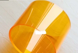 Rullante Tamburo Shel1 4x5,5” Guscio Trasparente 6mm Bordo Taglio 45 Gradi O1 - Foto 1 di 1