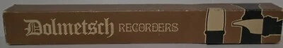 Vintage Dolmetsch Brown ABS Plastic Descant Recorder in Box - Image 1 of 4